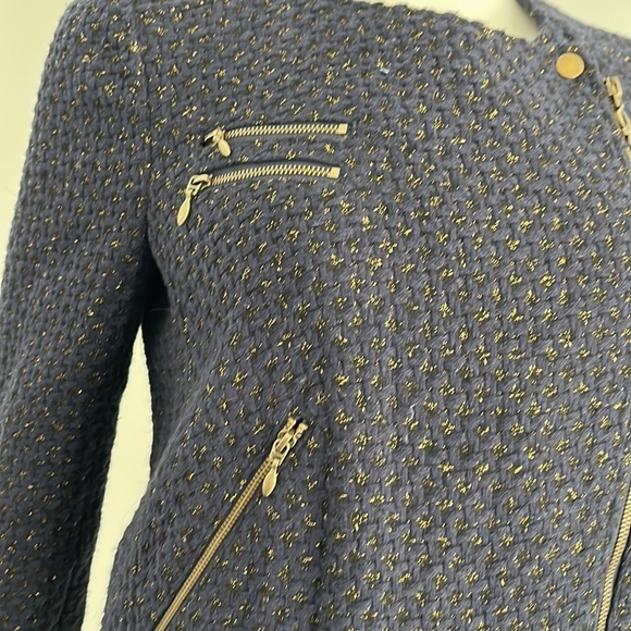 QMack‎ metallic tweed motorcycle jacket - Picture 5 of 10